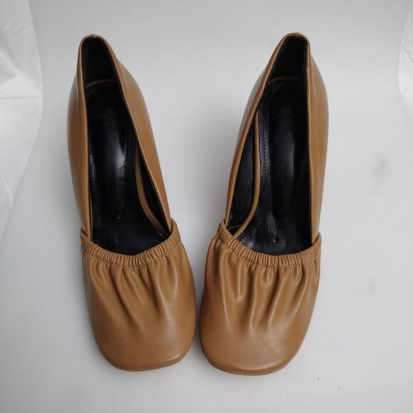 Dress heels sz 9.5M Brown Leather - Picture 10 of 11